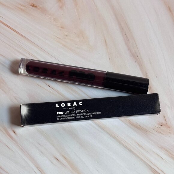 NIB Lorac PRO Liquid Lipstick Black Cherry - Picture 1 of 2